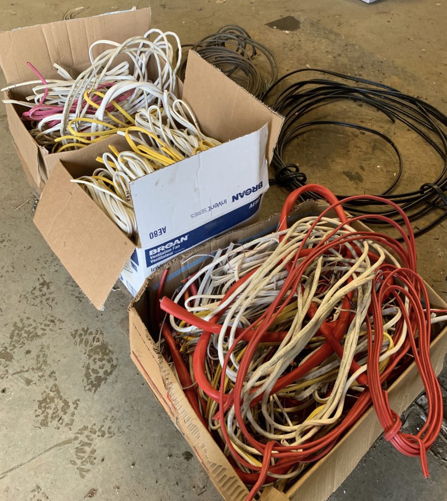 recycling scrap wire is an important  element of our waste reduction program